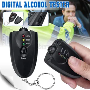 Professional Digital Alcohol Tester Breathalyzer Breath Alarm Analyzer