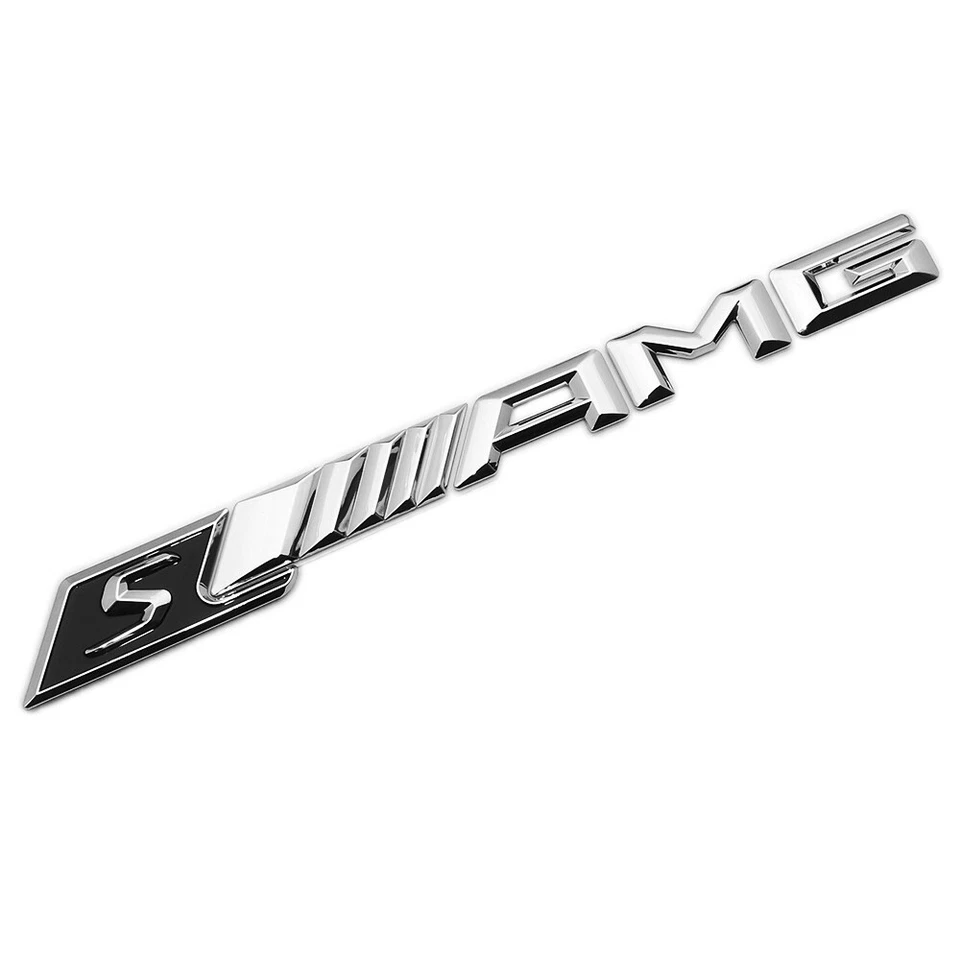Mercedes S AMG Edition Trunk Emblem Logo 3D Sticker Badge Decoration Sport OEM — 第 1/4 张图片