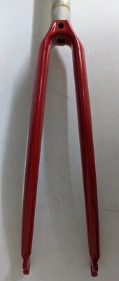 Red Aluminum 700C Road/Fixie Fork 1-1/8" Threadless Caliper Mount With Bosses - Image 1 of 4