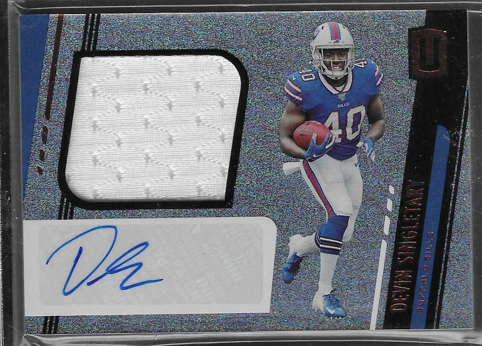 2019 Unparalleled Devin Singletary Bills Rookie Autograph/Jersey - Image 1 of 1