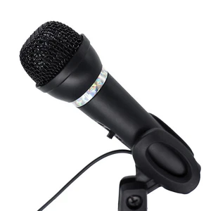 Microphone à condensateur PC/ordinateur portable de bureau pour réunions Skype/Zoom/équipes 3,5 mm 1,3 m - Photo 1/4