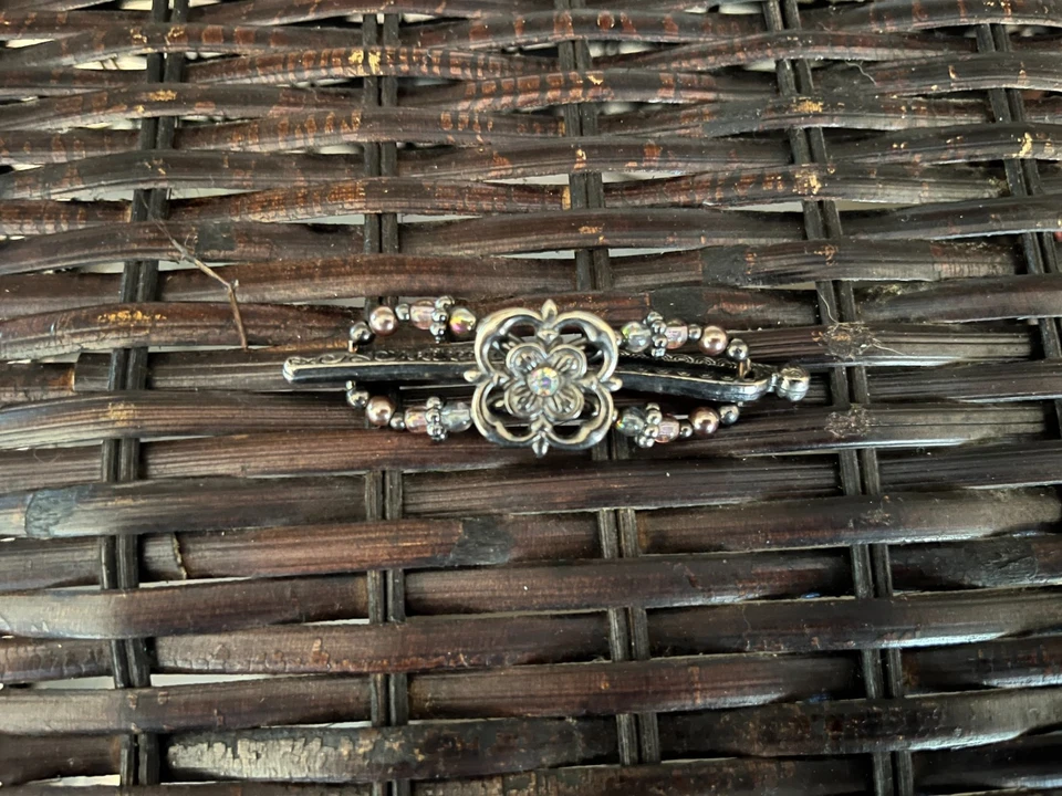 LILLA ROSE FLEXICLIP - Patrón plateado con cuentas violetas - Tamaño: extra pequeño Foto 1 de 1