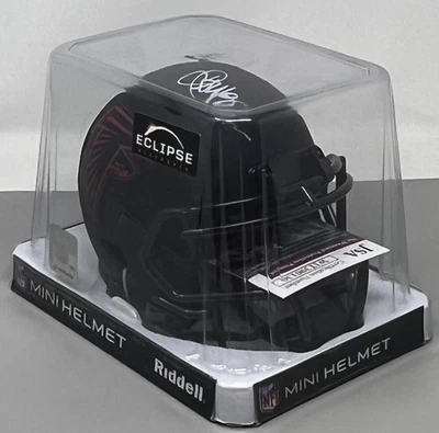 Auténtico mini casco firmado con autógrafo de Jamal Anderson Atlanta Falcons JSA Foto 1 de 3