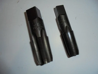 Ridgid 3/4" NPT Pipe Tap PLUS 1/2" NPT COMBO McDeelSki  USA Made XLNT - Image 1 of 4