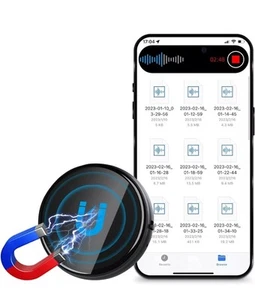 Hinne 64GB Magnetic Voice Recorder,Voice Activated Recorder with 800 Hours Recor - Picture 1 of 11