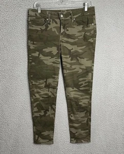 Levis 711 Skinny Ankle Jeans Women’s Size 28 Green Camo 5 Pocket Low Rise - Picture 1 of 15