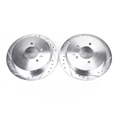 Juego de rotor trasero perforado y ranurado Power Stop AR8559XPR para F-150 / Expedition Foto 1 de 4