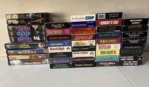 LOT OF 43 VHS TAPES CULT CLASSICS COMEDY SCIFI ACTION ADVENTURE COMICS - Picture 1 of 23