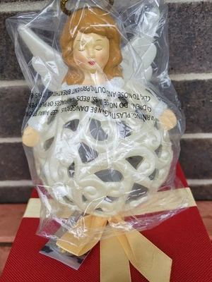 家庭反射天使灯笼带无焰蜡烛颜色变化 — 第 1/4 张图片