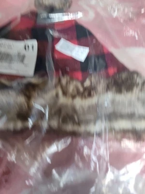 Sombrero de Santa Eddie Bauer Buffalo Check escarlata TALLA ÚNICA Foto 1 de 4