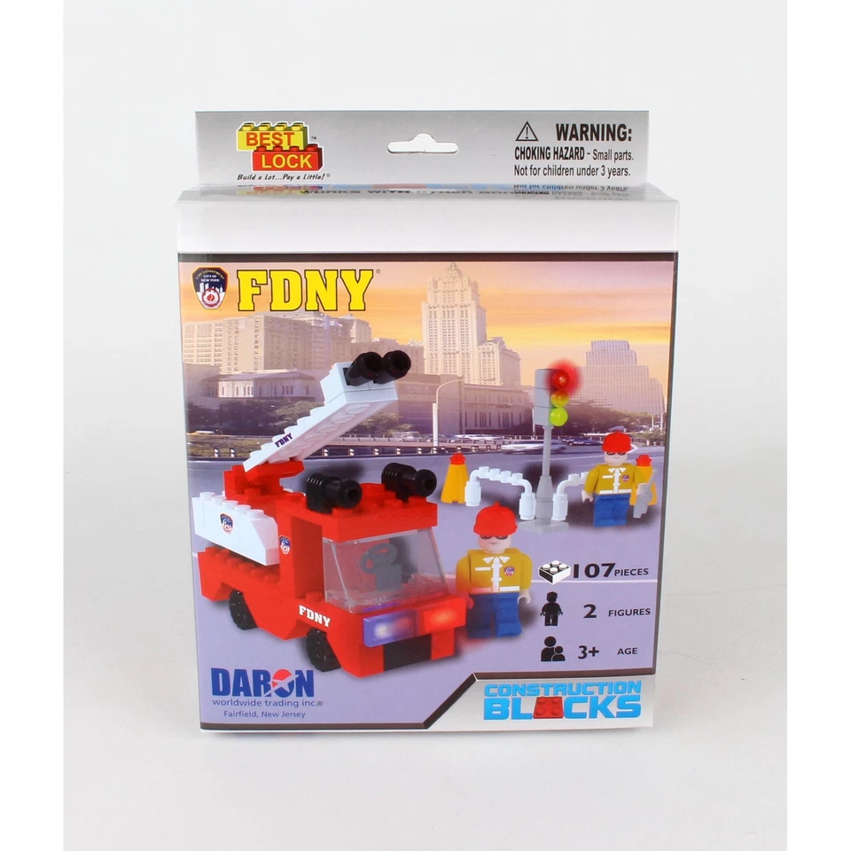 Camión de bomberos Daron Construction Toy FDNY 107 piezas 40564 Foto 1 de 1