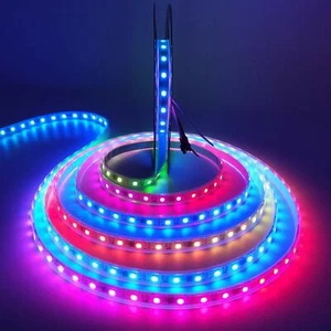1m 5m 5V WS2812B SMD 5050 RGB LED Strip Lights WS2812 IC Individual Addressable - Picture 1 of 12