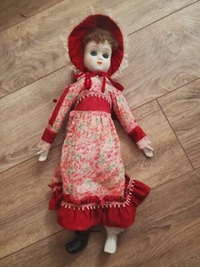 Hermosa niña hermosa niña de porcelana/bisca vintage de 17" para encontrar almacenamiento rescatado - Imagen 1 de 12