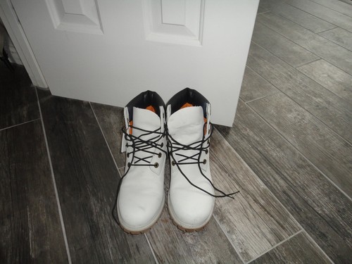 Timberland stivali donna 10 grigio colomba bianco