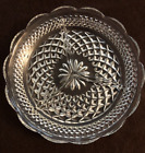 Indiana Glass Vintage Clear Ribbed 3 Part Divided 9" Relish Tray