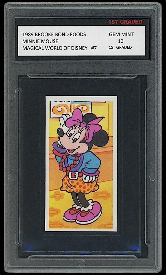 Minnie Mouse 1989 Brooke Bond Foods 1er Grado 10 Tarjeta del Mundo Mágico de Disney Foto 1 de 1