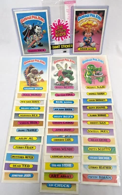 Topps 1986 Garbage Pail Kids 1ST SERIES 1 OS1 5x7" GIANT Card Set GPK Adam Bomb - Image 1 of 4