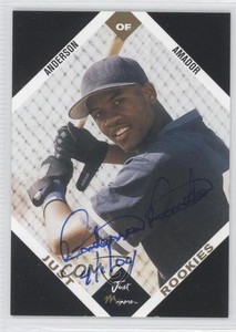 2003 Just Minors Just Rookies Black Auto /25 Anderson Amador #1 Auto