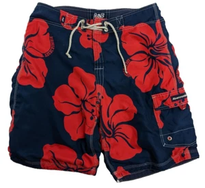 Abercrombie & Fitch Board Short Mens 34W Blue Floral Reversible Surfing 🏄 Swim - Picture 1 of 11