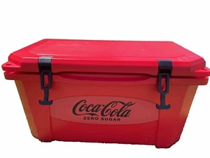Coca Cola Coke Zero Grizzly Cooler 45 Qt Red. New. Rotomolded - Picture 1 of 7