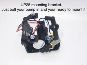 UP28 Rotary Vacuum Pump Bracket Kit w/ Switch, Relay, Check Valve, No Pump - Picture 1 of 10