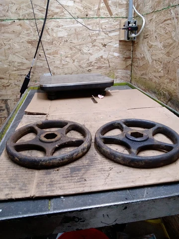 Vintage Steampunk Valve Wheel Lot of 2 Cover