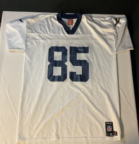 VTG Reebok Antonio Gates White SAN DIEGO CHARGERS Mens NFL Team JERSEY XL Cover