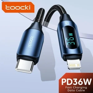 Toocki 36W USB C Charging Cable For iPhone Super Fast Charger Lead Nylon Braided - Picture 1 of 11