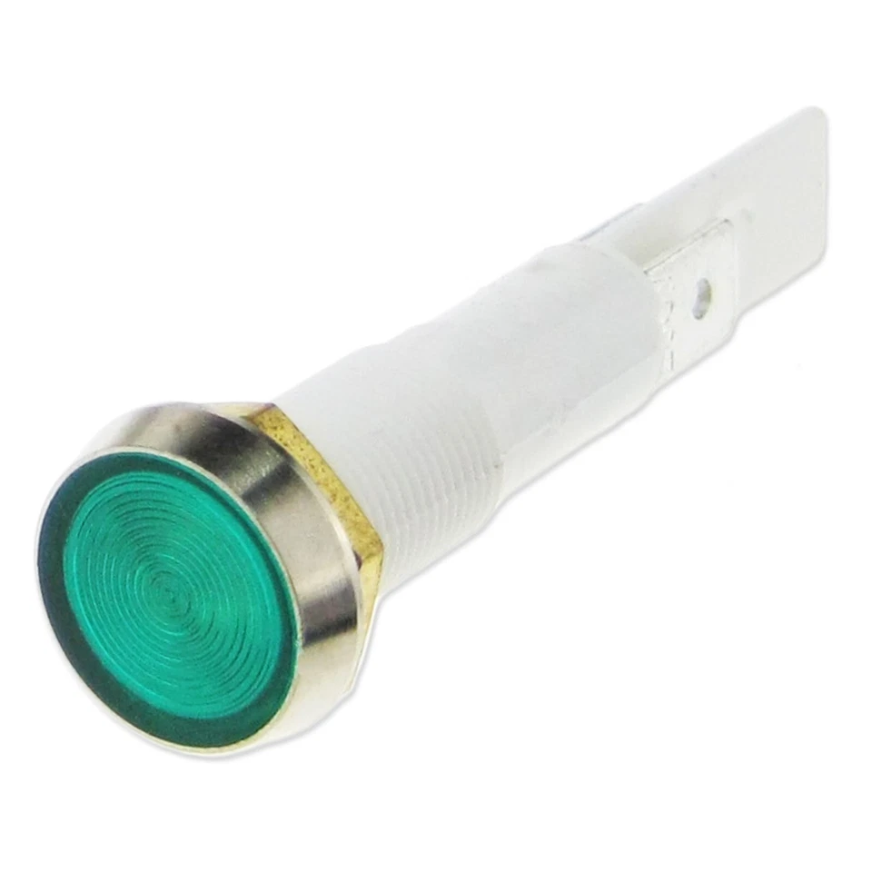 LAMPADA INDICATORE LUMINOSO NEON VERDE LINCAT 10mm NE46 PIASTRA FORNO GAMMA FRIGGITRICE