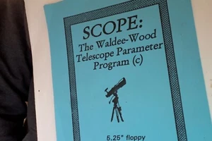 SCOPE : "Telescope Parameters Program" Floppy 5.25" (Classic Vintage Software) - Picture 1 of 3