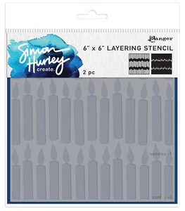 Simon Hurley create. Layering Stencil 6"X6"-Candles - Picture 1 of 1