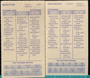 1941 PITTSBURGH PIRATES, STRAT-O-MATIC Baseball, SADV, MINT, 24 cards - Picture 1 of 1