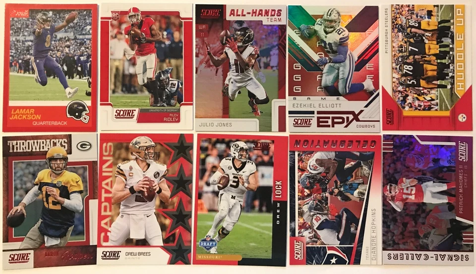 2019 Score Football Retail Exclusive Red Paralle Base / Inserts (You Pick) - Image 1 of 1