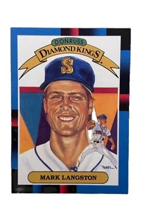 Excellent: Vintage 1988 Donruss Mark Langston Seattle Mariners Trading Card - Picture 1 of 2