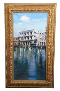 Venezia by Lucia Sarto Italian Impressionist Oil Painting Venice Canal Cityscape - Picture 1 of 12
