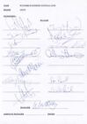 Wycombe Wanderers FC - Signed Team Sheet - COA (13542)