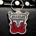 Vtg 90s KLOS 95.5 Keychain Guitars Classic Rock Radio Station Promo Los Angeles