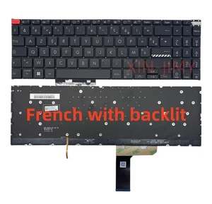 French black laptop Keyboard For Asus K6502 K6602 9Z.NLHBQ.F1E with backlit - Picture 1 of 2