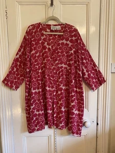 Masai Dress, Size L. Stunning Print On Longer Line Lightweight Indian Cotton. - Picture 1 of 13
