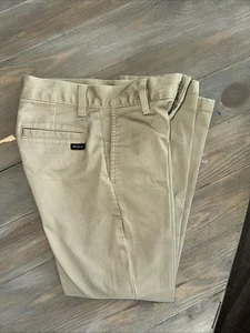 RVCA Boys Khaki Chino Pants Casual Wear Flat Front - Picture 1 of 4