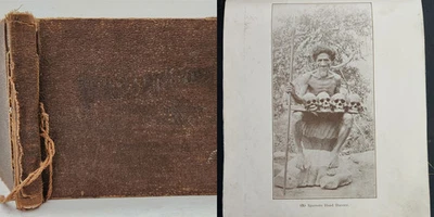 1913 antique IGORROTE HEAD HUNTER PHOTO BOOK philippine american WAR ethnography - Image 1 of 4