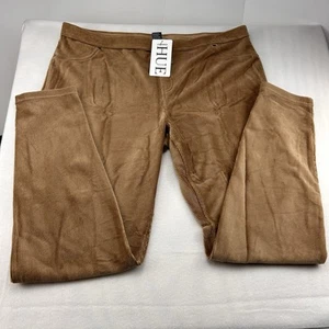 HUE Women's XL Corduroy Legging Camel Colored Super Soft Comfy Casual Boho NWT - Picture 1 of 11