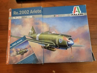 Italer Reggiane re 2002 1/48 Regia Aeronautica Luftwaffe Sealed Sigillato + Book - Immagine 1 di 4