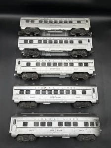 Vintage Lionel O Gauge Postwar Set Of 5 Passenger Cars 2421, 2422, & 2423 - Picture 1 of 9