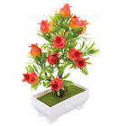  Lifelike Potted Artificial Pomegranate Tree Tabletop Simulation Fruit Tree