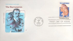 1982 FDC - Scott # 2012 - The Barrymores - Farnam Cachet - Bild 1 von 1