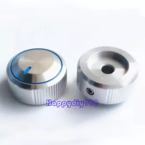 Manopola potenziometro volume alluminio argento 30X16mm foro 6,0mm per amplificatore chitarra - Foto 1 di 2