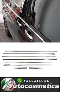 Modanature cornici finestrini acciaio cromo per Mercedes Vito V250 W447 LUNGO L2 - Imagen 1 de 14