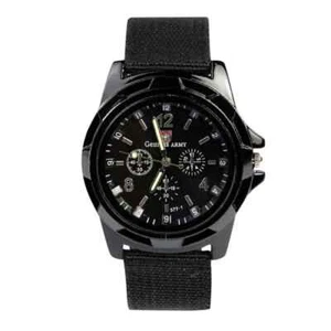 Orologio al Quarzo Uomo Militare Sport Orologio da Polso Silicone Moda (J94) e Omaggio - Foto 1 di 6