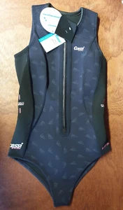 Cressi Women's Termico Neoprene Diving Suit Black Size S/2 - Picture 1 of 7